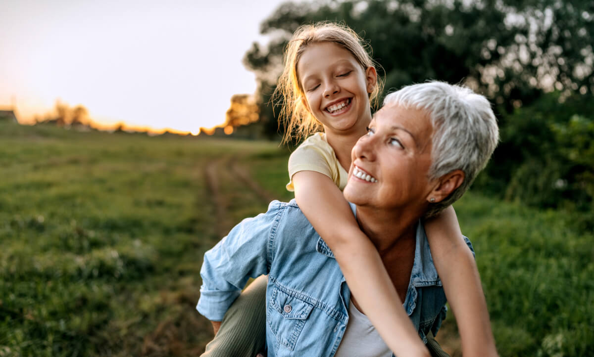 Kid and grandma image